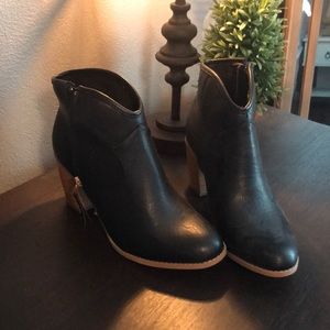 Leather booties